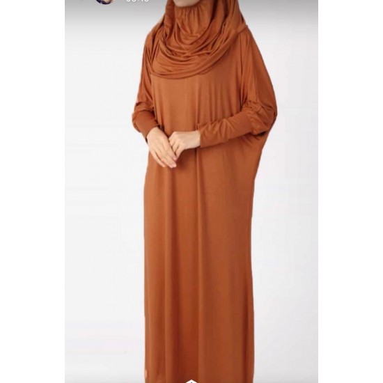 One Piece Prayer Brown Dress 