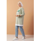 Printed Sweat  Tunic Mint color