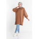 Balloon Sleeve Sport Coffee color Tunic